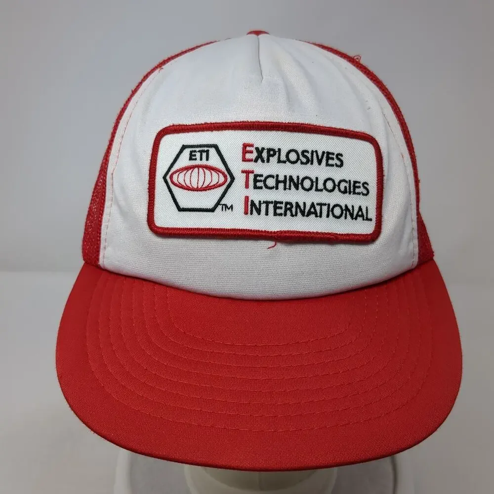 Explosives Technologies International Snapback Trucker Hat Red One Size